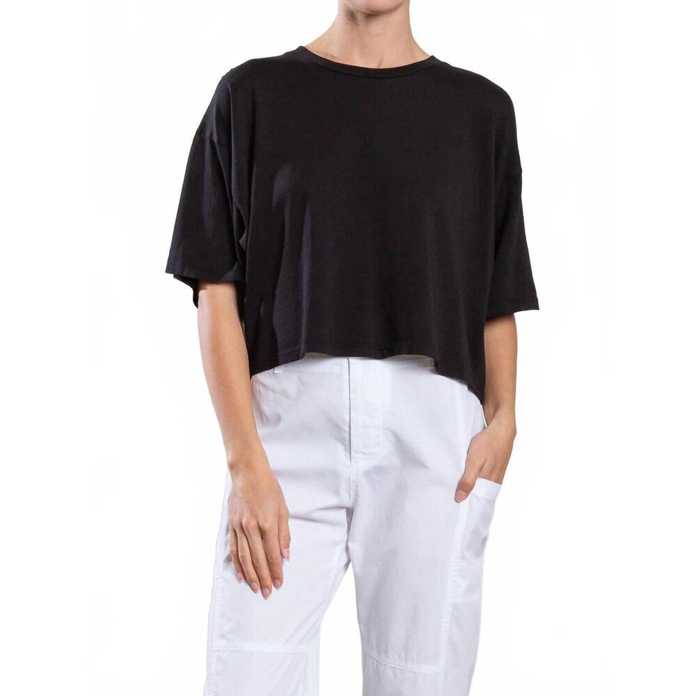 NEW PHARAOH women's miles tissue jersey tee in black